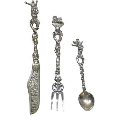 3 ITALIAN MONTAGNANI STYLE SILVERPLATE