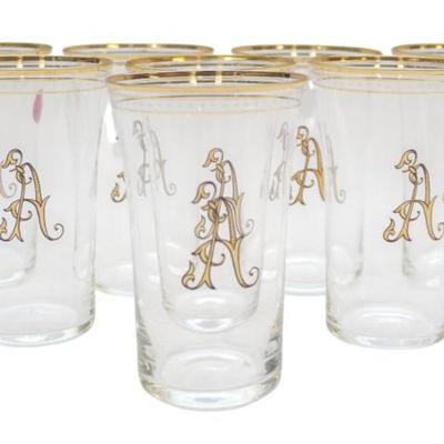8 CZECH BOHEMIAN BLOWN CRYSTAL TUMBLERS