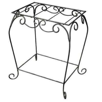 VINTAGE WROUGHT IRON PLANT STAND