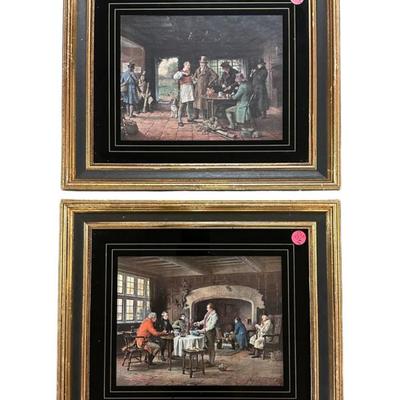 PAIR MARGARET DOVASTON (1884-1955) FRAMED PRINTS