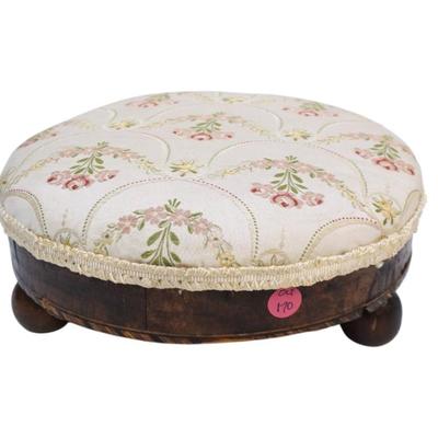 ANTIQUE TUNBRIDGE WALNUT FOOTSTOOL