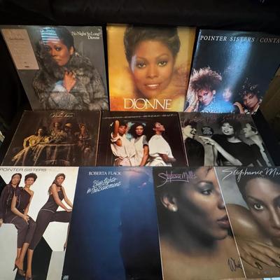 Lot 201: R&B Album Collection (Pointer Sisters , Dionne Warwick, Stephanie Mills, Roberta Flack)