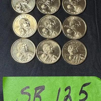 Lot 125:  2008-2017 Native American Dollar -Set Of 9 Coins