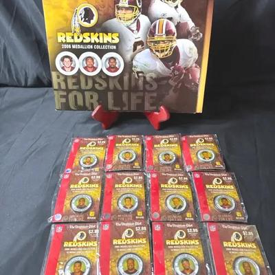 Lot 109:  Title: Washington Redskins 2006 Medallion Collection – The Virginian-Pilot NFL Set w/ Meda