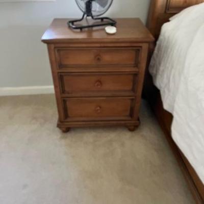 One of 2 Ethan Allen Night Chest "New Country"