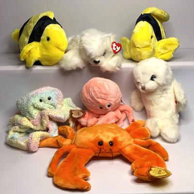 Large ty Beanie Babies Aquatic Animals Edition
