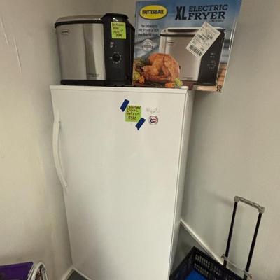 Freezer has sold. Turkey fryer is available 