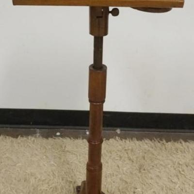 1241	ANTIQUE WALNUT ADJUSTABLE LECTURN APPROXIMATELY 13 IN X 10 IN X 36 IN
