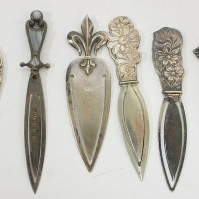 1226	GROUP OF ASSORTED STERLING SILVER BOOKMARKS, 2 OZT
