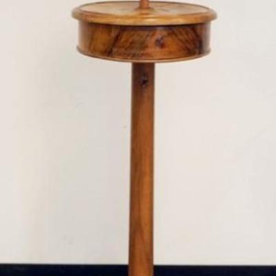 1252	ANTIQUE GERMAN ADJUSTABLE SHAVING STAND WITH DRAWER, APPROXIMATELY 14 IN X 65 IN H
