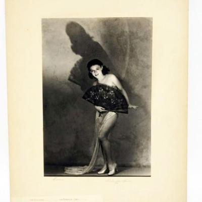 1102	H RICHARDSON CREMER PHOTOGRAPHER (1878-1942) NEW YORK, NEW JERSEY, 1933 PHOTO OF WOMAN DANCER TITLED *ENCORE*, EXHIBIT TAGS ON...
