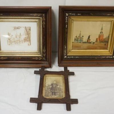 1130	GROUP OF ASSORTED ANTIQUE SHADOW BOX & CRISS CROSS FRAMES, LARGEST APPROXIMATELY 17 IN X 15 IN
