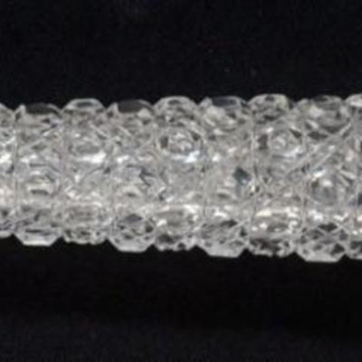 1171	TIFFANY & CO. STERLINGG & BRILLIANT CUT GLASS LARGE TAPERED LADIES VANITY TOP SCENT PERFUME BOTTLE, APPROXIMATELY 9 1/4 INL
