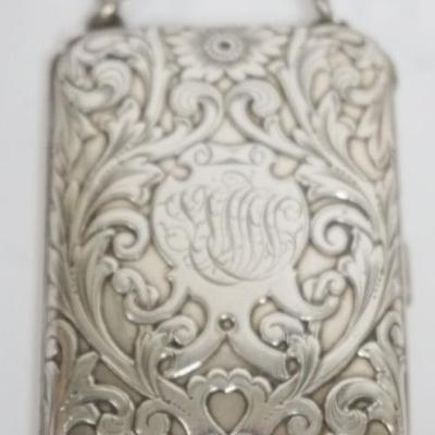 1189	LADIES STERLING SILVER COIN PURSE, APPROXIMATELY 3 IN X 2 1/2 IN, 3.9 OZT TOTAL
