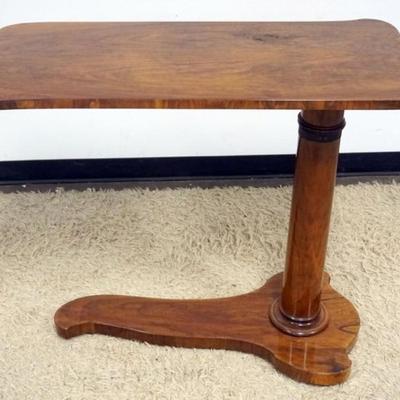 1244	ANTIQUE MAHOGANY ADJUSTABLE CHAIR/BEDSIDE TABLE, APPROXIMATELY 38 IN X 19 IN X 33 IN H
