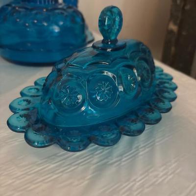 Moon and Star Pattern Glass