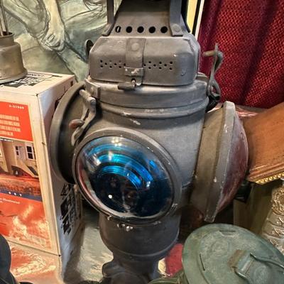 Adlake Non-Sweating 4-Way Railroad Lantern, Chicago