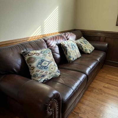 Brown Leather Sofa SOLD to New Home