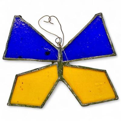 Handmade Stained Glass Butterfly Ornament