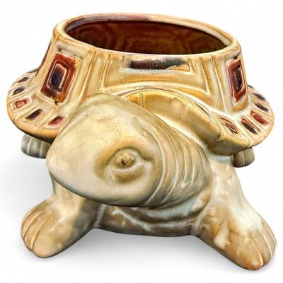 Vintage Ceramic Turtle Planter
