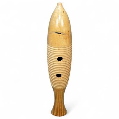 Wooden Latin American Guiro Percussion instrument.