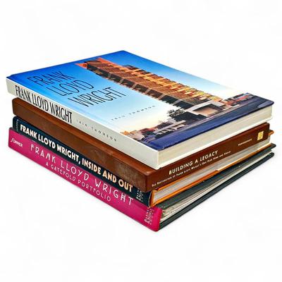 Four Hardcover Books On The Works Of Frank Lloyd Wright