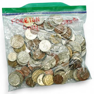 Group Of Foreign Coins Including British And Canadian
