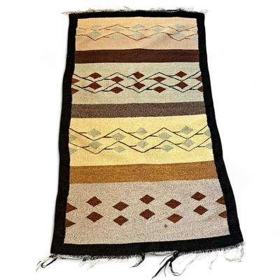 Banded Navajo-Style Rug