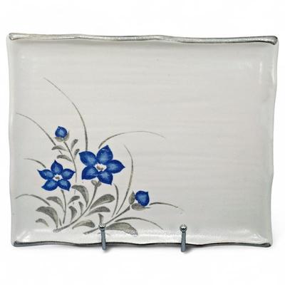 Japanese Ceramic Floral Appetizer Plate
