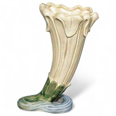 Vintage 1976 Art Nouveau Ceramic Fitz & Floyd Calla Lilly Vase