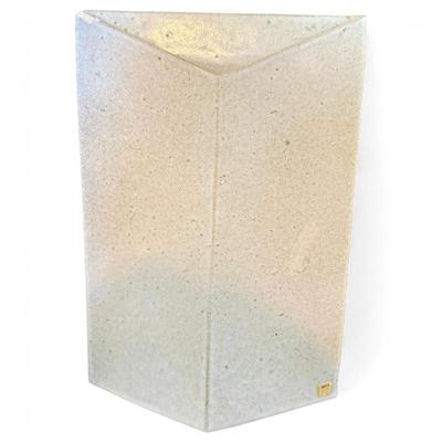 Ceramic Three-Sided Planter/Vase With Speckled Finish