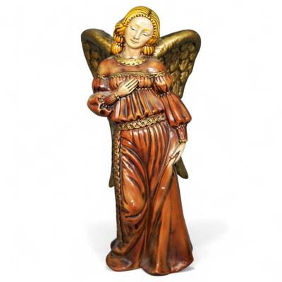 Vintage Japanese Angel Figurine w/ Gold Wings