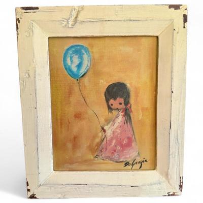 Ted DeGrazia "The Balloon Girl" Framed Print – 2001 Rare Woods