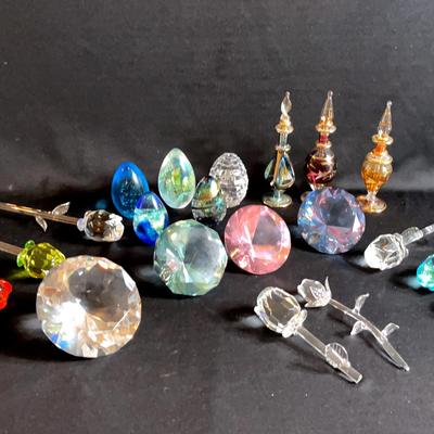 Jeweled Swizzle Sticks, Paperweight Eggs and Genie Bottles