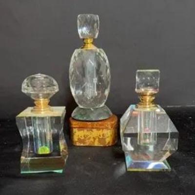 Crystal/Prism Perfume Bottles 