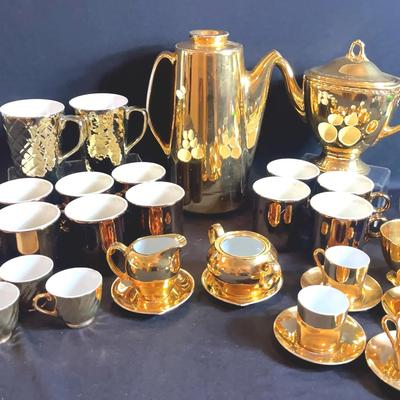 Vintage Gold Lustre Tea Set Collection 