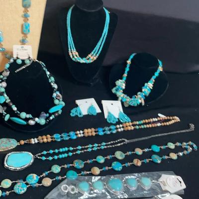 Turquoise Jewelry and Wooden Beads