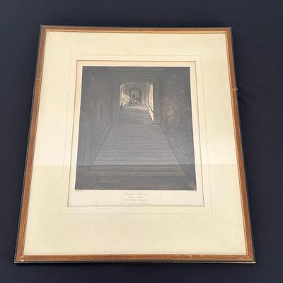 Ancient Staircase (Round Tower) Windsor Castle Framed Print 