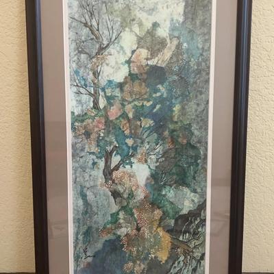 Pang Tseng-Ying “Lone Tree” Framed Print 