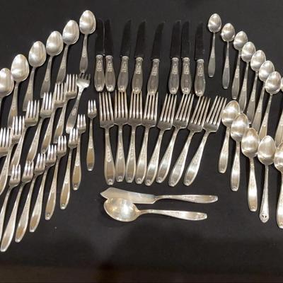  Vintage Rogers Bros Silverplate Dinner Table Flatware 