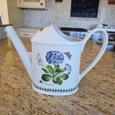 Lot #168 - English Portmeirion Botanic Garden Ceramic Watering Can.