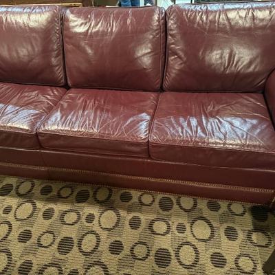 Century Leather Sofa 