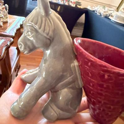 Shawnee Donkey and Basket Planter