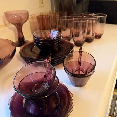 Hazel Atlas Moroccan Amethyst Glass