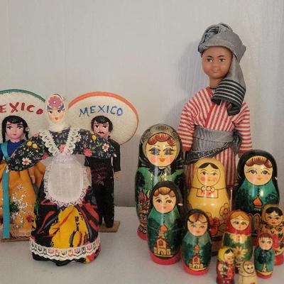 Collection Of Dolls From All Over The World