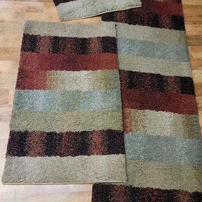 Multicolored Stripe Rug Collection 