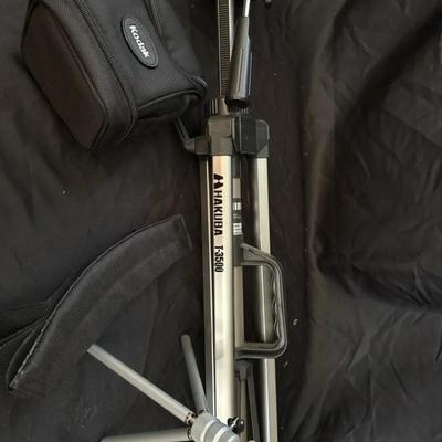 Lot 119:  HAKUBA T-3500 Aluminum Camera Tripod with Kodak Carry Case