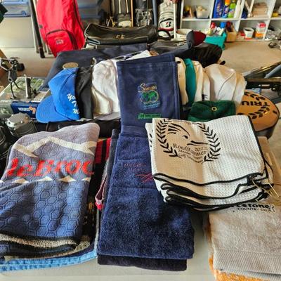 Golf hats & towels 