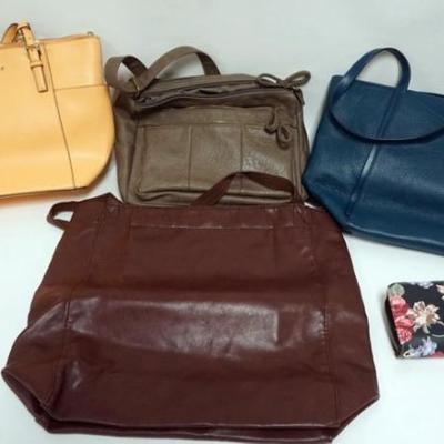 1146	2 MICHAEL KORS BAGS, LEATHER SATCHEL, BUENO BAG AND STONE MOUNTAIN WALLET
