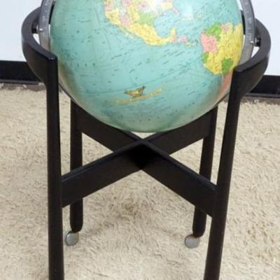 1206	REPLOGLE MODERN STYLE FLOOR GLOBE, APPROXIMATELY 37 IN H
